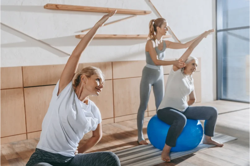 group-of-senior-people-exercising-with-fitness-bal-physiozen