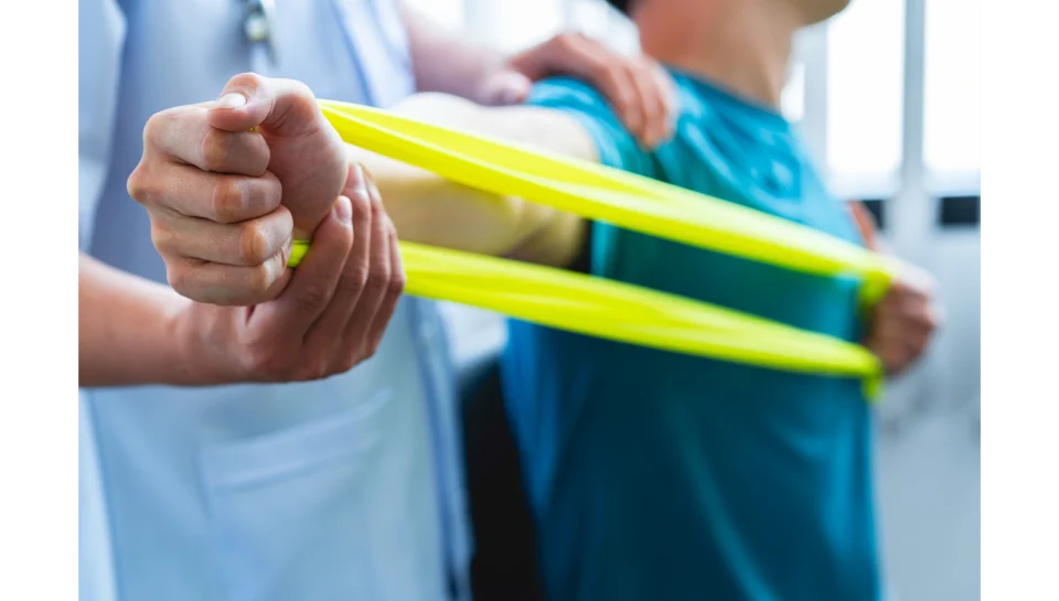 physical-therapist-gives-resistance-band-exercises-physiozen